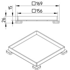 Line Drawing - Grating-Drain-200