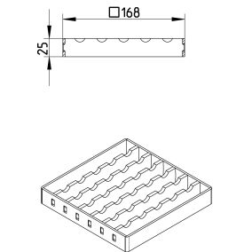 Line Drawing - Grating-Drain-200